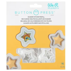 Button Press Star Shaker Refill Pack 15 Pk / Paquete de Recarga para Shakers de Estrella