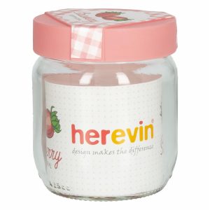Frasco Tapa Rosa Diseño Frutilla Pequeño HEREVIN