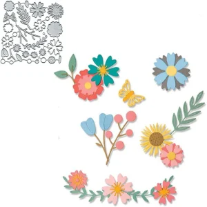 Suaje de Flores y Hojas #1