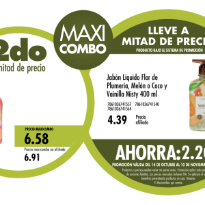 Maxicombo mitad de precio 91