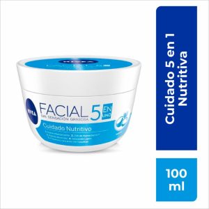 Crema Facial Cuidado Nutritivo 5 En 1 Sin Sensación Grasosa NIVEA 100 Ml
