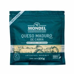 Queso Maduro De Cabra-Monte Caprino-Tipo Manchego Rallado MONDEL 100 G