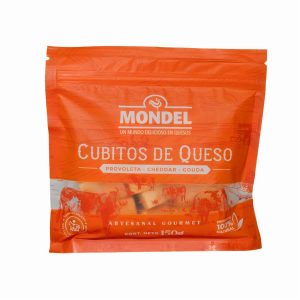 Queso Provoleta, Chedar Y Gouda Mix En Cubitos MONDEL 150 G