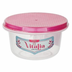 Repostero Discoware N1 Con Tapa Burdeos Perlado Vitalia PLAPASA 0.16 Litros