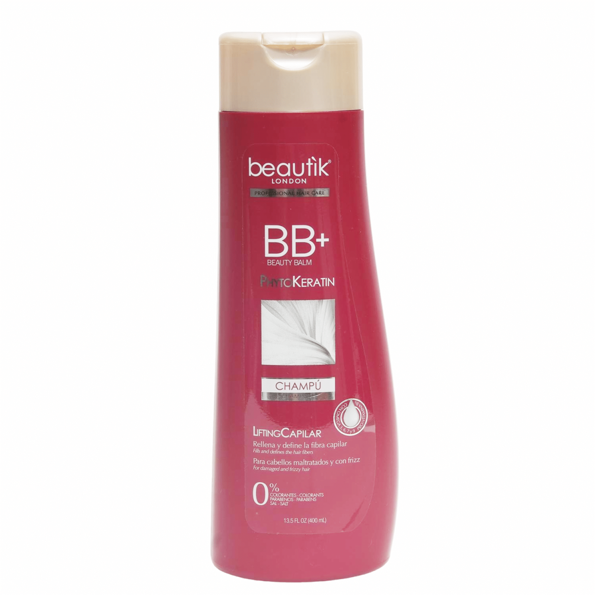 Shampoo Phytokeratin BEAUTÌK LONDON 400 Ml - Imagen 2