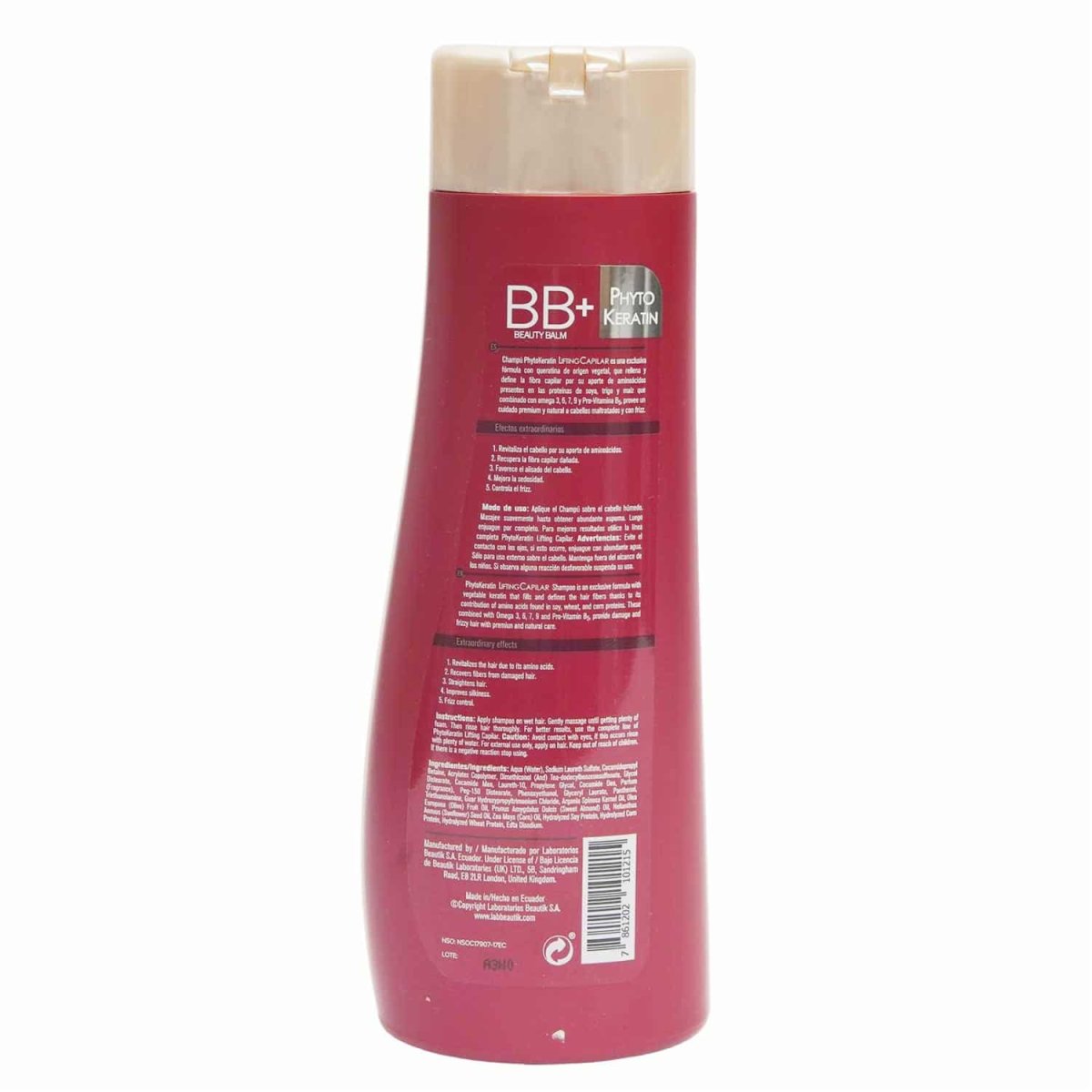 Shampoo Phytokeratin BEAUTÌK LONDON 400 Ml - Imagen 3