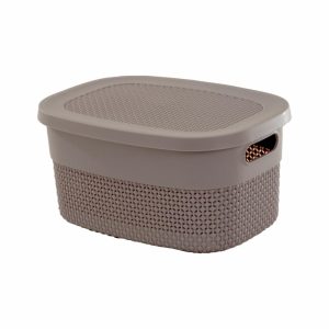Canastilla Vitta Con Tapa Lila CASA PICA 12 L