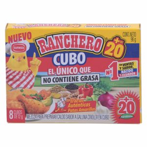 Caldo De Gallina Cubo RANCHERO 8X12 G