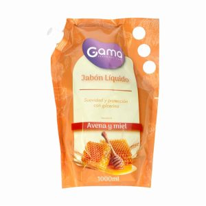 Jabón Liquido Con Avena Y Miel GAMA 1000 Ml