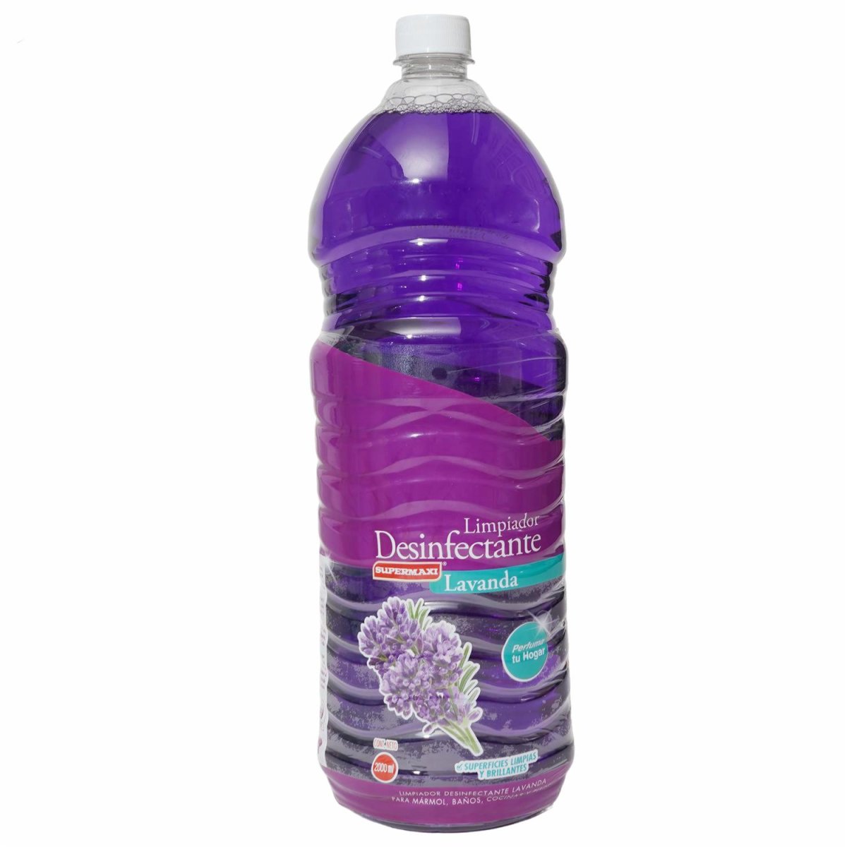 Limpiador Desinfectante Fragancia Lavanda SUPERMAXI 2 Litros