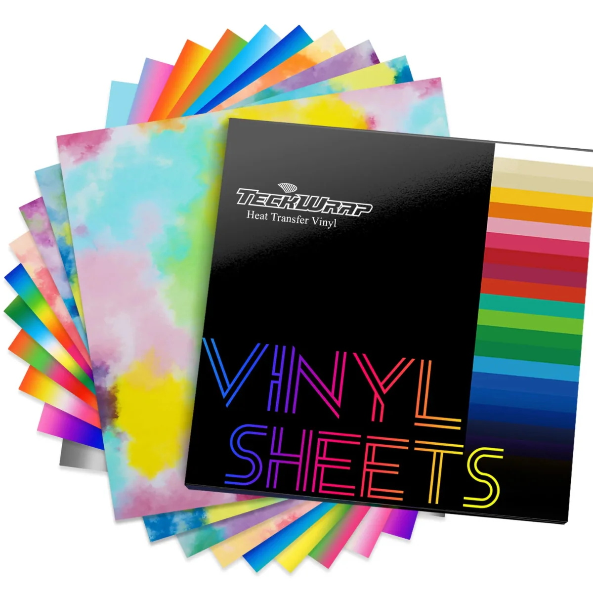 Colorful HTV Sheets Pack / 10 Hojas Coloridas De Vinil Htv