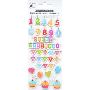 Birthday Bash 3D Stickers / Pegatinas Cumpleaños 2