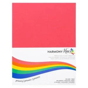 Primary Cardstock 8.5" / 100 Hojas Cartulina Premium Colores Primarios T. Carta