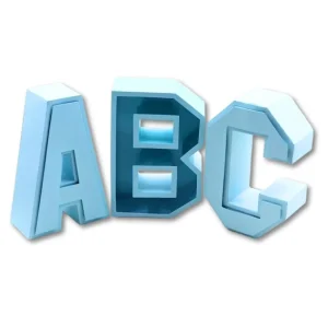 Suajes de Corte de Alfabeto 3D Completo