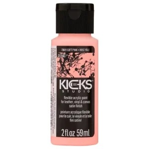 Kicks Studio Shoe Acrylic Paint Soft Pink / Pintura Acrílica para Cuero, Vinil y Tela