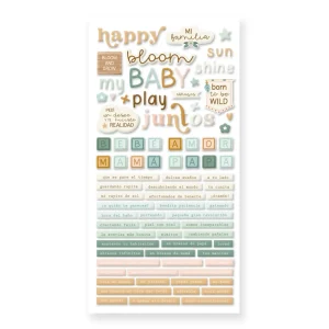 Puffy Stickers With Phrases / Pegatinas Puffy Con Frases Bebé