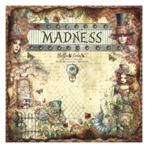 Paquete 12 Papeles Madness Recortables 8x8"