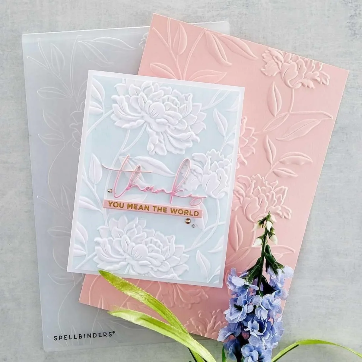 3D Textured Impressions Beautiful Blooms / Folder De Grabado 3D Flores Hermosas - Imagen 3
