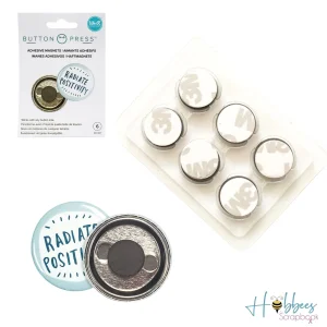 Button Press Adhesive Magnets  / Imanes Adhesivos de Presión para Botón