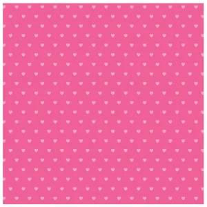 Dark Pink Hearts Cardstock / 1 Hoja de Cartulina Rosa con Corazones
