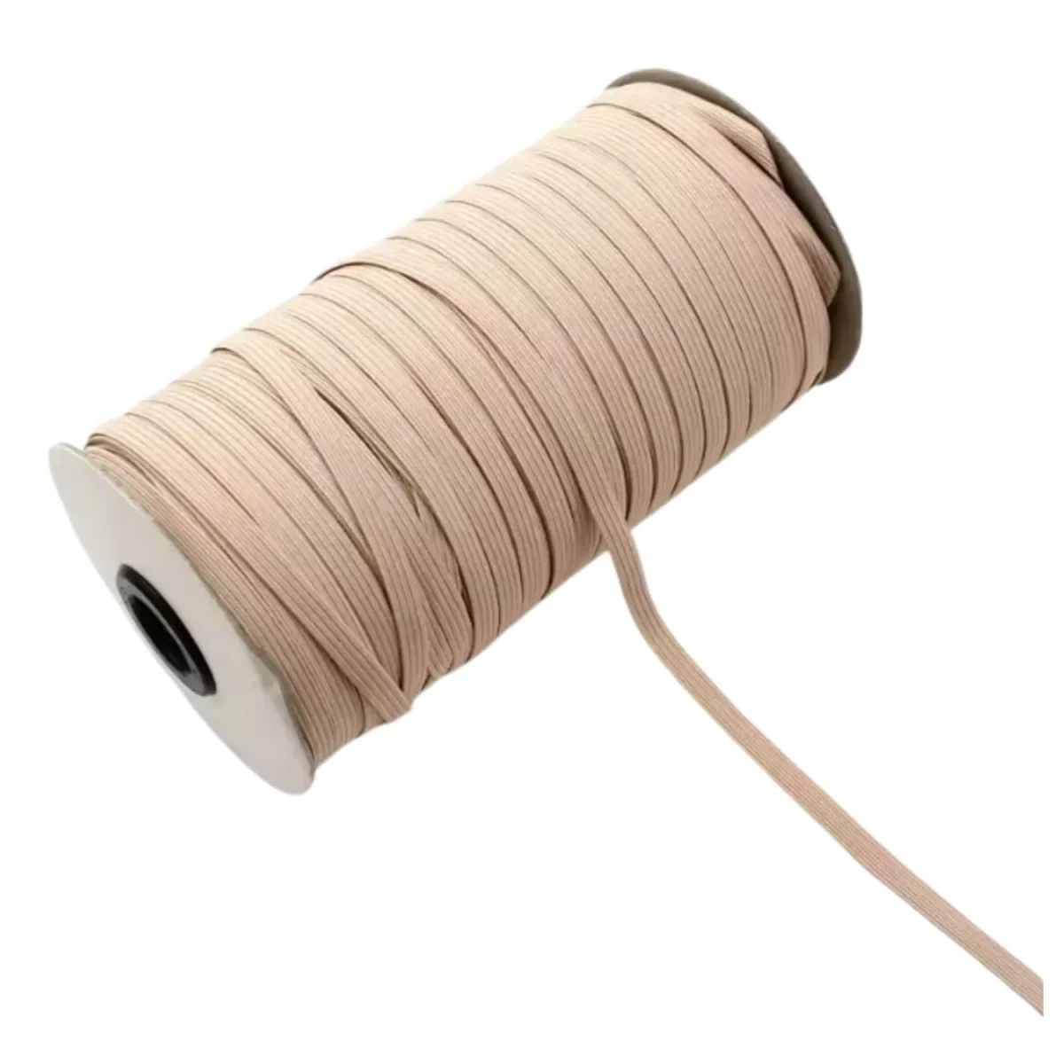 Elástico Para Encuadernación Beige 2mts, 4mm.