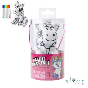 Make It Colorful! Color Your Own Unicorn / ¡Dale color! Colorea tu propio Unicornio