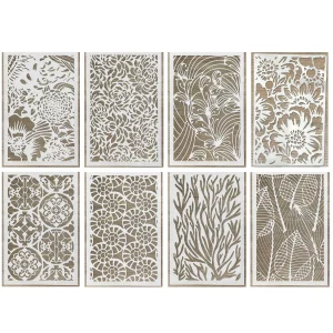 8 Esténciles de Texturas Botanicals