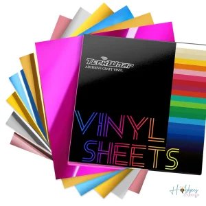Mirror Chrome Vinyl Sheets Pack / 6 Hojas De Vinil Cromado Espejo