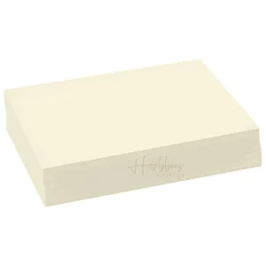 100 Hojas de Papel color Crema de 1/2 Carta para Encuadernar