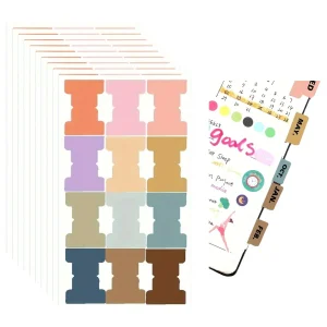120 Pestañas Adhesivas de Colores