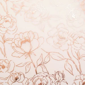 Vellum Champagne Foil Paper / Hoja Papel Albanene Rosas