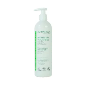 Loción de masaje Antiestrías embarazada 400 ml. Alphanova Santé