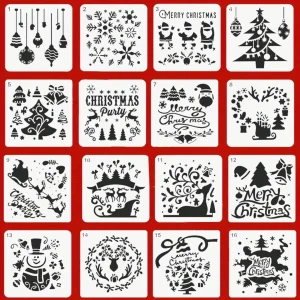 16 Estenciles Navideños