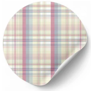 Lino Estampado Español para Encuadernación Rayas Escocesas Otoño