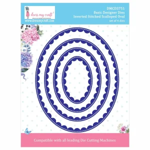 Inverted Stitched Scalloped Oval / Suajes de Óvalos Invertidos