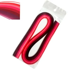 Tiras de Papel para Filigrana Colores Rojo