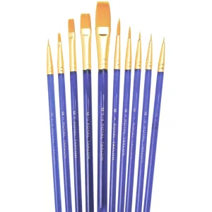 Gold Taklon Super Value Pack Brush Set / Juego de brochas Taklon