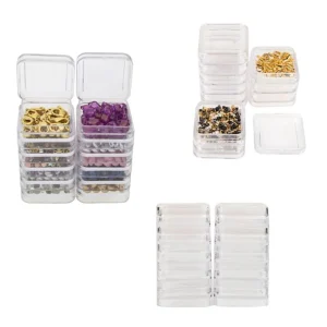 Square Stacker Jars / Botes Apilables Cuadrados
