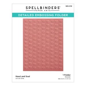 Embossing Folder Heart & Soul / Folder de Grabado Corazón y Alma