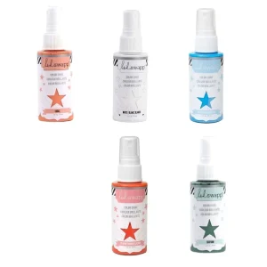 Color Shine Pack / Kit de 5 Tintas en Spray con Brillitos