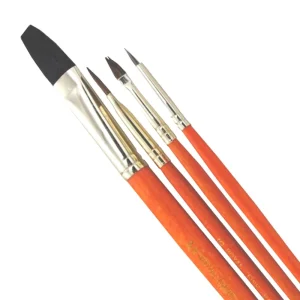 Sable Camel Value Pack Brush Set / Juego de Brochas Camello Marta 4 pc
