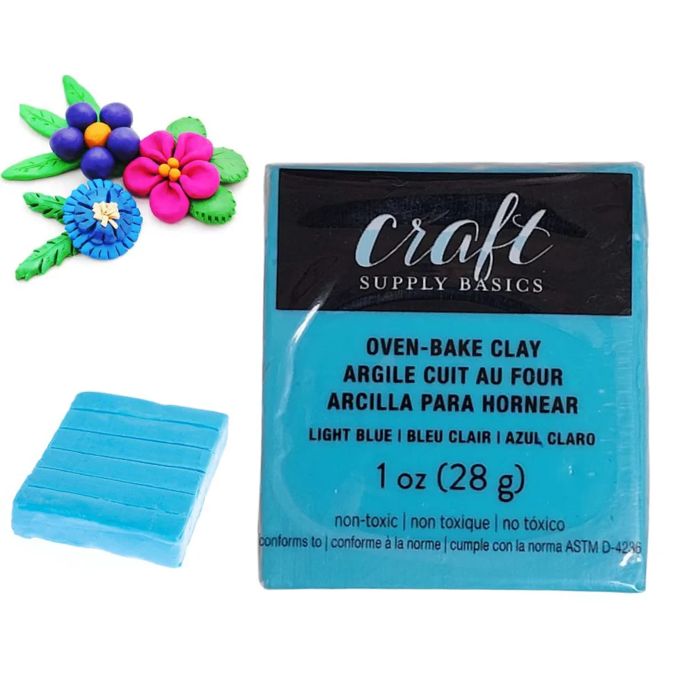 Oven-Bake Clay Light Blue / Arcilla para Hornear Azúl Claro