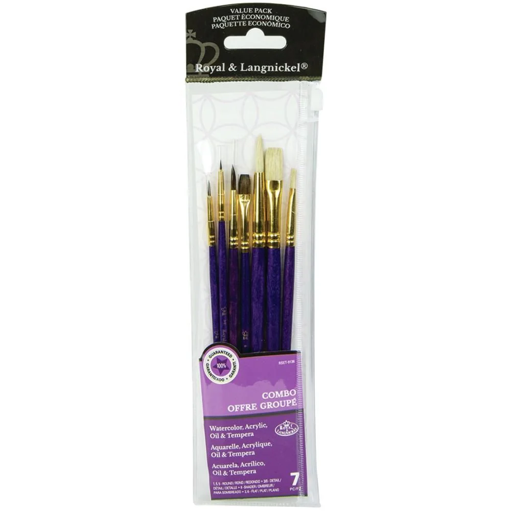 Bristle Sable Value Pack Brush Set / Juego de Pinceles Cerdas de Marta - Imagen 2