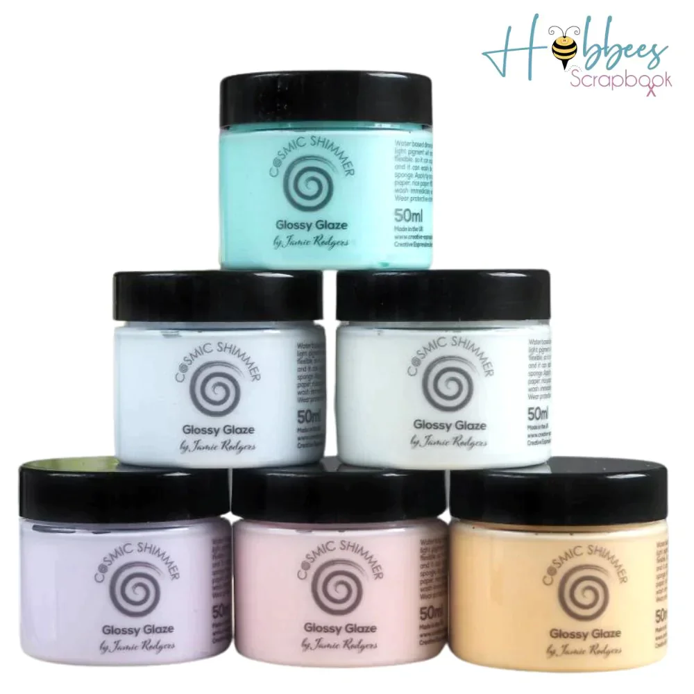 Cosmic Shimmer Glossy Glaze Honeydew Melon / Gel de Textura Melón Dulce - Imagen 3